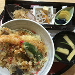 Washokuya Fukushima - 海老と穴子と白身魚の天丼1,080円