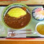 露伴亭 - スリランカカレー(大盛) ※食後のアイスも付きます(2016.2)