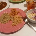 スイーツパラダイス - パスタ3種&カレー+サラダ