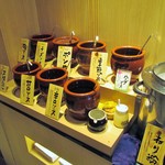 Kushiya Monogatari - 各種タレ。