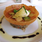 ラミ・デュ・ヴァン・エノ - 焼きアナゴとそら豆　玄米のサラダ