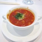 Ma cuisine NAKAMURA - スープはこれぞミネストローネと言わんばかりの具だくさんのミネストローネ