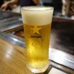 もんじゃ麦 - ☆生ビール小(*^。^*)☆