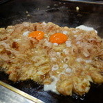 もんじゃ麦 - ☆鶏軟骨の月見とろプルもんじゃ（●＾o＾●）☆