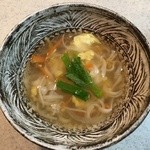 中山米穀製麺所 - そうめんのばちで "おすまし" を作りました