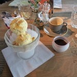 Le Bistrot PIERRE - バニラアイスクリームとチョコラ