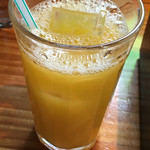 仙台屋 - ドリンクはオレンジジュースをチョイス
