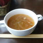 Dining room hamon - セットのオニオンコンソメスープ