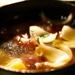 ファイ - ホタルイカと根菜のアヒージョ