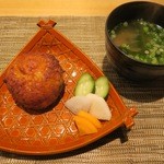Kaneto - 雲丹焼き飯と味噌汁