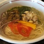 酒麺房 さの屋 - 限定メニュー、春の彩りラーメン〜白トリュフ塩の香りを添えて〜(税込830円)、現在は提供されていないです