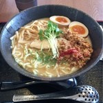 らーめん仙代 - 鶏白湯みそ 太麺 煮卵トッピングで大盛りサービス 920円