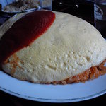 七福食堂 - オムライス・大盛（950円）