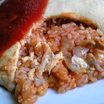 七福食堂 - オムライス・大盛（断面１）