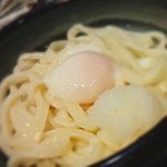 讃岐うどん 菊家 - 温玉生醤油うどん