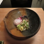 炙り鰹と鯛の刺身