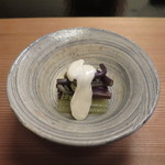 石葉 - 白アスパラガス、蕗、蕨の白酢掛け