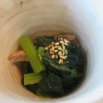 石葉 - 小松菜のお浸しアップ