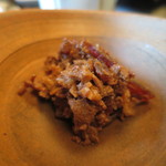 石葉 - 牛肉のしぐれ煮アップ