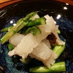 和庵 - 【夜フルコース】鱧お造り