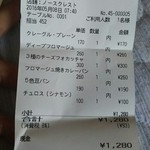 ベーカリーショップ ノースクレスト - 立派な金額