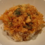 天ぷら 神田 - 天ぷら定食のかき揚げに丼汁をかけて頂きかきあげ丼に
