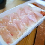 ろばたやき山ろく - ささみ刺身