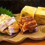 福寿司 - 穴子白焼き＆タレ焼き、玉子アテ