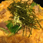 捨松 - 軍鶏の親子丼。