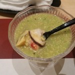 季節料理 成 - 冷たい、茶碗蒸し、
      アボカドのソース掛け