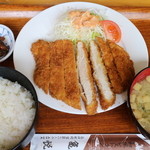 亀悦 - 本日の日替わり　チキンカツ定食　650円