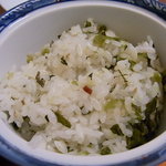Unagi Fugu Kaiseki Hibino - 高菜めし。