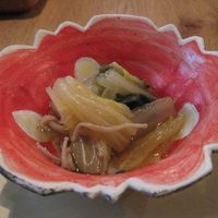 自家製粉石臼挽きうどん 青空blue 本店 - 小鉢(2016.02)