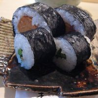 自家製粉石臼挽きうどん 青空blue 本店 - 巻き寿司(2016.02)
