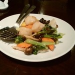 真 - 烏賊と帆立のあっさり炒め1100円
      