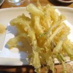 島らっきょうの天ぷら