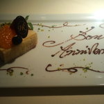 レストランひらまつ 広尾 - お祝いのサービスです！