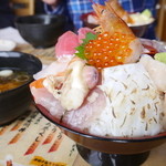 おかせい - 女川丼・大盛り（１６００円）