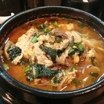 焼肉無印 - ユッケジャンクッパ(ハーフサイズ)