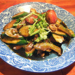 馬来風光美食 - キュウリとゴーヤの炒めもの(800円)