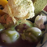 流々亭 - 夏季限定　抹茶パフェ　アップ