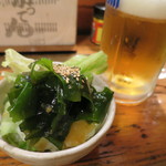 がってん - 生ビールとお通し