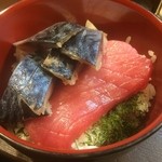 よねさん - ＜2016年5月再訪＞生鯖漬けと鮪の丼