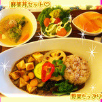 菜食健美 - ベジ麻婆丼セット