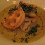 Shin Harada - 太刀魚と地蛤、キノコのココット焼きの新蓮根添え