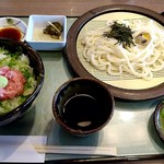 和食めん処　彦兵衛 - ネギトロ丼とざるうどんセット(小)