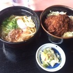 濱亭 - ソースカツ丼セット
