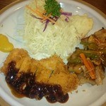 かつはる - チキンカツ、豚しょうが焼き（2016.5）