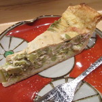 小料理 すず乃 - たらの芽と生ハムのキッシュ