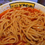 ラーメン　どかいち - 茹で前300gと今日は控えめで（2016年3月21日）